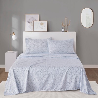 Stylish Printed Smooth Microfiber Sheet Set, All Season Bedding Set, Cozy Home Textile fits Modern Bedroom Decor, Valentine's Day Gifts