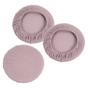 Unique Bargains Round Washable Elastic Bar Seat Cover for Dia 11"-16" Chair 3 Pcs - 1 of 4
