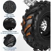 2-Pack 25x10-12 ATV Tire & Wheel Combo, 6-Ply All-Terrain, Pre-Mounted Balanced Set, 4x156 Bolt Pattern, for Mud/Sand/Trail & Farm Use - 2 of 4