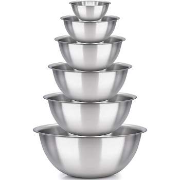 Miu Stainless Steel Mixing Bowl with Graters, Set of 8