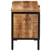 vidaXL Storage Box 32.3"x11.8"x16.9" Solid Rough Wood Mango - 3 of 4