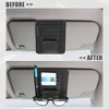 Unique Bargains PU Leather Car Sun Visor Organizer Glasses Holder Card Holder Auto Accessories Pocket Organizer 4.92"x5.91" - 3 of 4