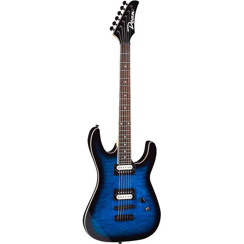 Dean MDX X Quilt Maple Electric Guitar Transparent Blue Burst, 2 of 3