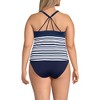 Lands' End Women's Tugless High Neck Strappy Back Tankini Swimsuit Top - 2 of 3