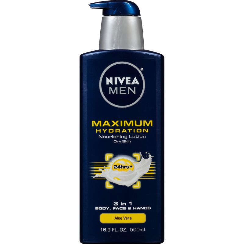 NIVEA MEN Maximum Hydration Body Lotion with Aloe Vera Scented - 16.9 fl oz, 1 of 9