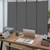 VEVOR Room Divider,  4 Panel Room Dividers and Folding Privacy Screens, Fabric Partition Room Dividers for Office, Bedroom, Dining Room, Light Gray - 2 of 4
