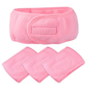 Unique Bargains Spa Headband Soft Women Hair Bands for Face Washing Bath Facial Mask Yoga 4 Pcs - 1 of 4