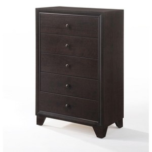 PAGED Elegant Chest of Drawers Storage Cabinet with Drawers and Sturdy Wooden Sled Base for Living Room, Hallway, Office - 1 of 4