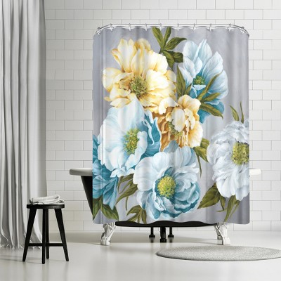 Americanflat Chic Peony Iii by Pi Creative Art 71" x 74" Shower Curtain