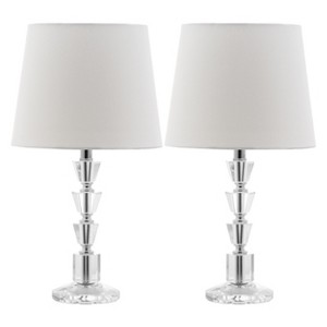 Table Lamp - White/Clear - Safavieh