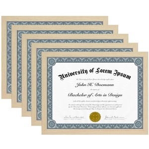 Americanflat 5 Pack of Picture Frames - Plexiglass Cover - 1 of 4