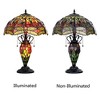 Chloe Lighting EMPRESS Tiffany-style Dark Bronze 3 Light Double Lit Table Lamp 16Inch Shade - 4 of 4