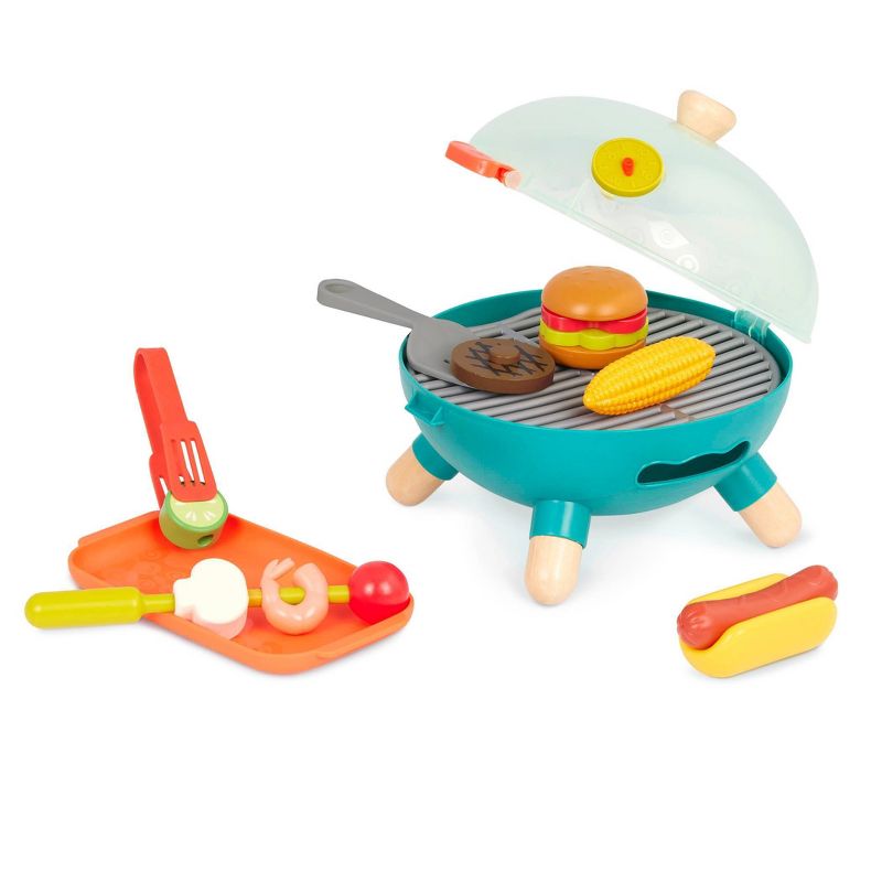 B. toys Toy Grill &#38; Play Food - Mini Chef - BBQ Grill Playset, 1 of 13