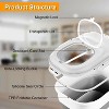 LunaLulink Food storage box with wheels Transparent airtight lid Desiccant tank Dog and cat food folding dispenser with spoon measuring cups - 2 of 4