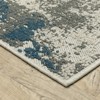 Oriental Weavers Torrey 140H1 Light Grey/ Blue Indoor/Outdoor Area Rug - 3'3" x 5' - 2 of 4