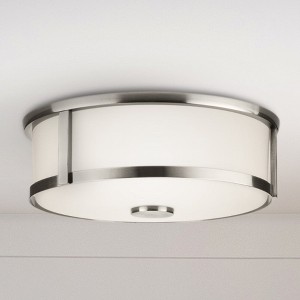 Urban Ambiance Luxury Modern Farmhouse Indoor Ceiling Light,  4-5/8''H x 12-5/8"W x 12-5/8''D,  Brushed Nickel Finish, UHP4597 - 1 of 4