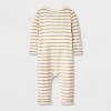 Baby Boys' Henley Cozy Long Sleeve Romper - Cat & Jack™ - 2 of 4