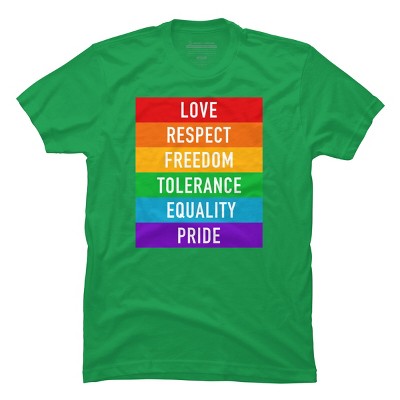 Adult Design By Humans Pride Rights Motto By PINHEAD66 T-Shirt