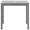 vidaXL Patio Table, Gray 31.5"x31.5"x29.1" Solid Acacia Wood - 3 of 4