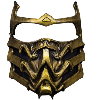 Trick Or Treat Studios Mortal Kombat Scorpion Plastic Adult Costume Mask