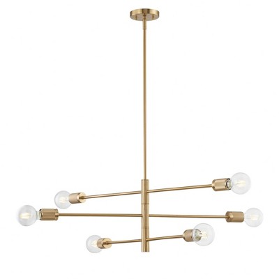 Elk Home Module 6 - Light Chandelier in  Burnished Brass