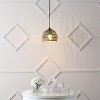 JONATHAN Y Campana Bohemian Modern Woven Rope/Iron LED Pendant - 3 of 4