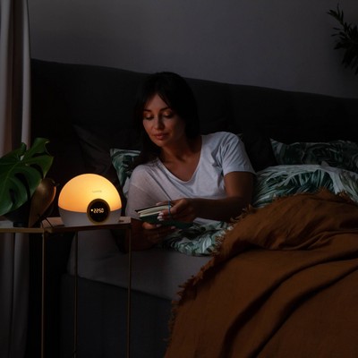 Lumie Bodyclock Rise 100 Wake-Up Light Alarm Clock with Sunrise and Sunset_2