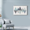 Trademark Fine Art -Michael Mullan 'Mod Triangles Ii Blue' Canvas Art - 3 of 3