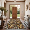 Washable Floral Area Rug with Non-Slip Backing, Stain-Resistant Low Pile Carpet, Farmhouse Style Mat for Living Room and Bedroom - 4 of 4