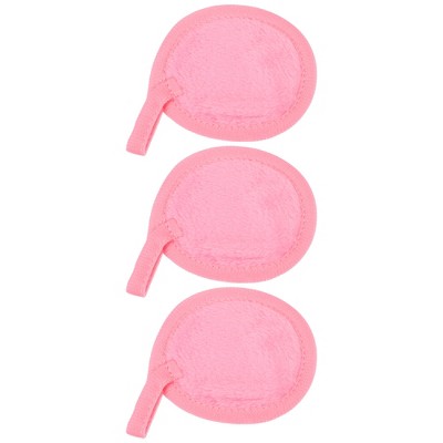 Unique Bargains Soft Flannel Pads Reusable Makeup Remover Eco Pads Facial Make Up Cleansing Removal for Most Skin Types 3 Pcs