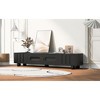 70.9" MDF Modern TV Stand with 2 Drawers, 2 Arched Glass Cabinets, Sideboard with Solid Wood Legs, Metal Handles - 4 of 4