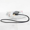 Pavilion Gift Company - Black Crossbody - Soft Gemmed Phone Lanyard - Cell Phone Accessories - 2 of 4