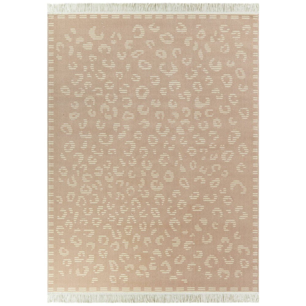 5'3inx7' Emerson Leopard Print Kids' Rug Pink - Balta Rugs