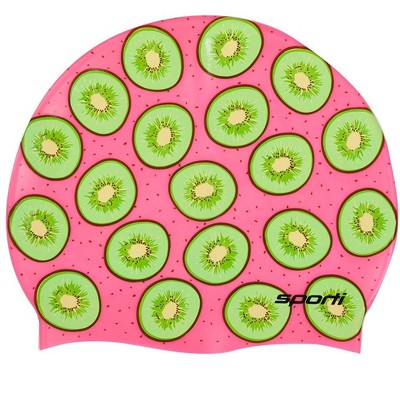Sporti Love Kiwi Silicone Swim Cap