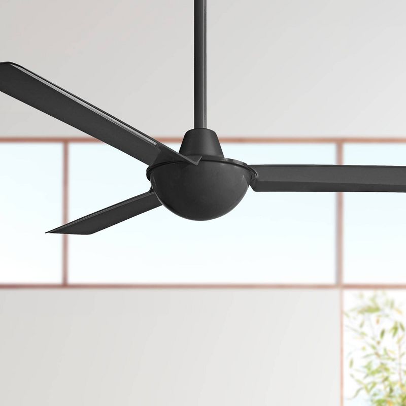52" Minka Aire Modern Industrial 3 Blade Indoor Ceiling Fan Black for Living Room Kitchen Bedroom Family Dining Home Office, 2 of 6