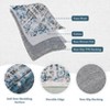 Washable Area Rug, Ombre Vintage Distressed Low Pile Non-Slip Carpet, Ultra-Thin Accent Rug for Bedroom, Living Room, Dining Room - 3 of 4