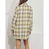 Women's DOUBLE-BREASTED OVERSIZED CHECKED COAT - J.NNA - 2 of 2