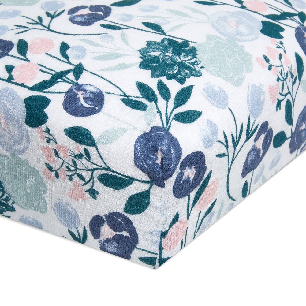 Photos - Bed Linen aden + anais Crib Sheet - Flowers Bloom