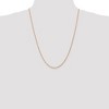 Black Bow Jewelry 1.8mm, 14k Rose Gold, Diamond Cut Solid Rope Chain Necklace - 2 of 4