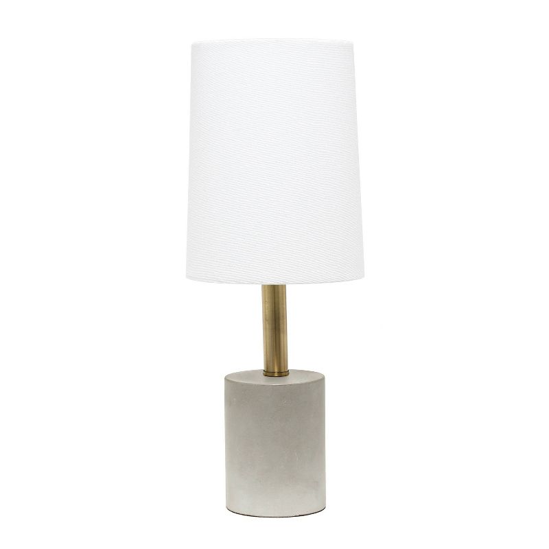 Concrete Table Lamp with Linen Shade - Lalia Home, 1 of 7