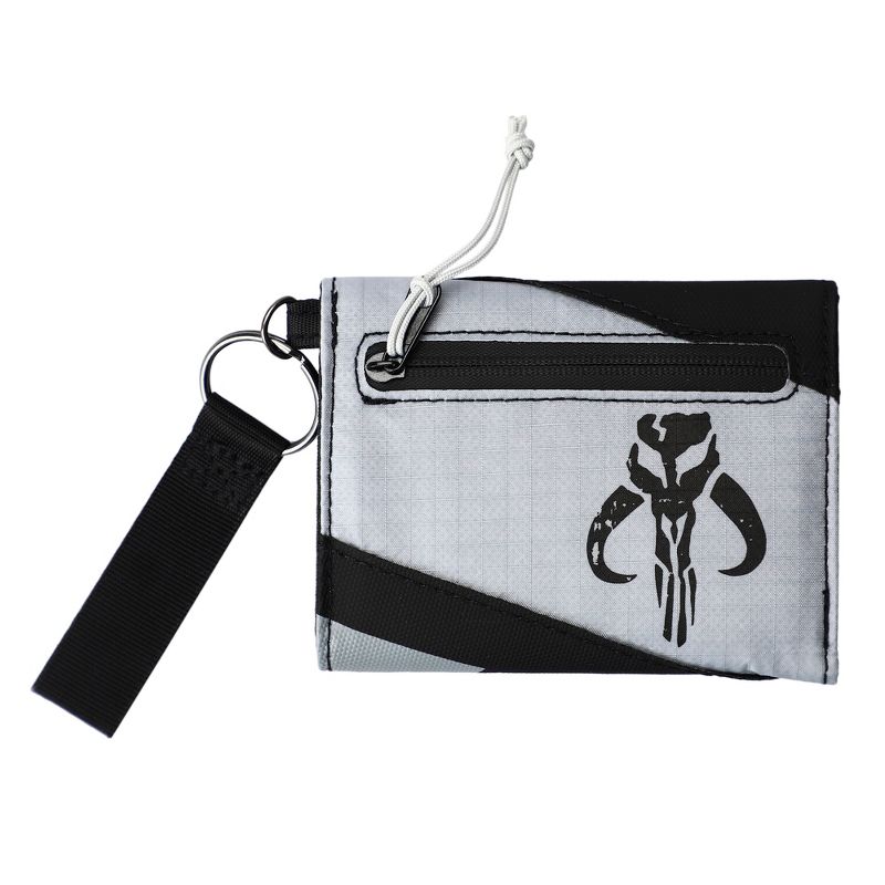 Din Djarin The Mandalorian Men's Tri-fold Wallet with Keychain Clip, 2 of 5