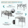 EAGLE PEAK 6'x4'Instant Pop Up Canopy with Adjustable Sun Wall - 2 of 4