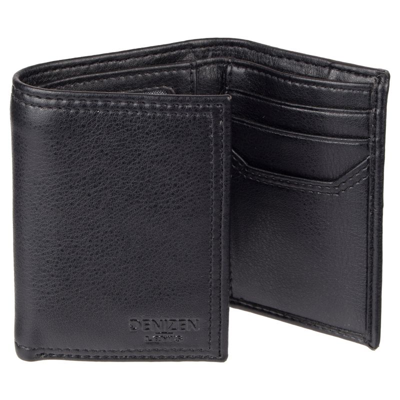 DENIZEN&#174; from Levi&#39;s&#174; RFID Trifold with Zipper Pocket Wallet - Black, 4 of 5