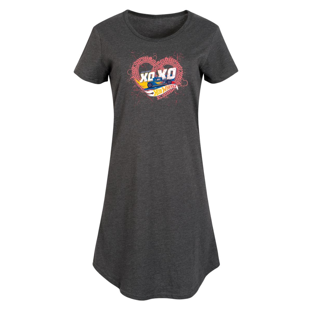 Women's - Hot Wheels - XOXO Heart Graphic T-shirt Dress