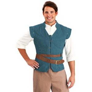 HalloweenCostumes.com Adult Disney Tangled Flynn Rider Costume Kit | Includes Faux Suede Vest & Belts - 1 of 4