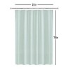 LunaLulinlk Eco-Friendly Waffle-Weave Fabric Shower Curtain - 4 of 4