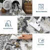 coucheta Abstract Washable Area Rug, Multi-size Modern Non Slip Soft Ultra Thin Low Pile Large Throw Carpet, for Living Room, Bedroom, Dining, Office - 3 of 4