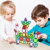 PICASSO-TILES 50PC Nano Magnetic Tiles Travel Toy Construction Building Blocks Playset with Storage Case STEM Montessori Learning Toys for Kids - 2 of 4