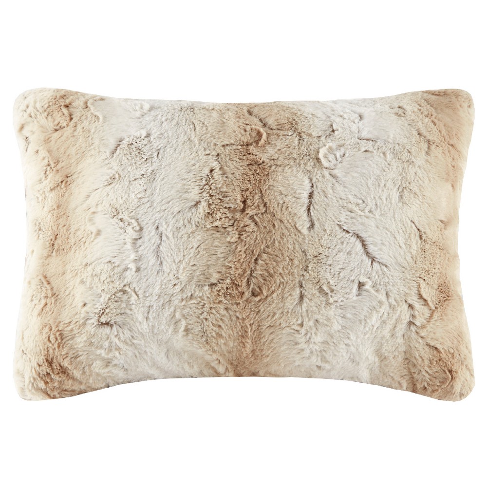 UPC 086569897329 product image for Light Brown Marselle Faux Fur Throw Pillow (14