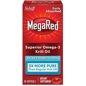 Schiff Megared Superior Omega-3 Krill Oil - Extra Strength 500 mg 40 Sgels